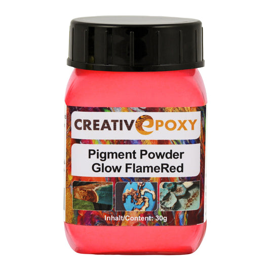 Glow Powder Pigment Flame Red 30g